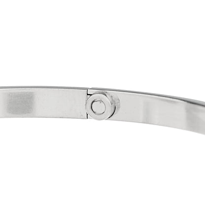 Cartier 18K White Gold 6 Diamond Small LOVE Bracelet 18 3 of 7