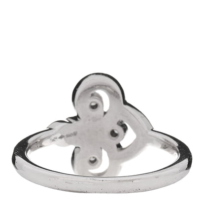 Tiffany Platinum Diamond Fleur De Lis Ring 52 6 3 of 5