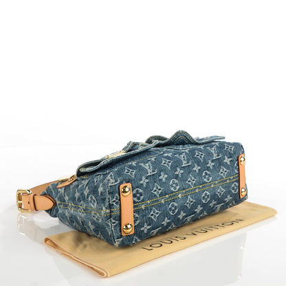 Louis Vuitton Monogram Denim Baggy PM Blue 4 of 7