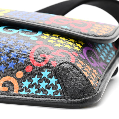 Gucci GG Supreme Monogram Psychedelic Slim Belt Bag Black 11 of 13