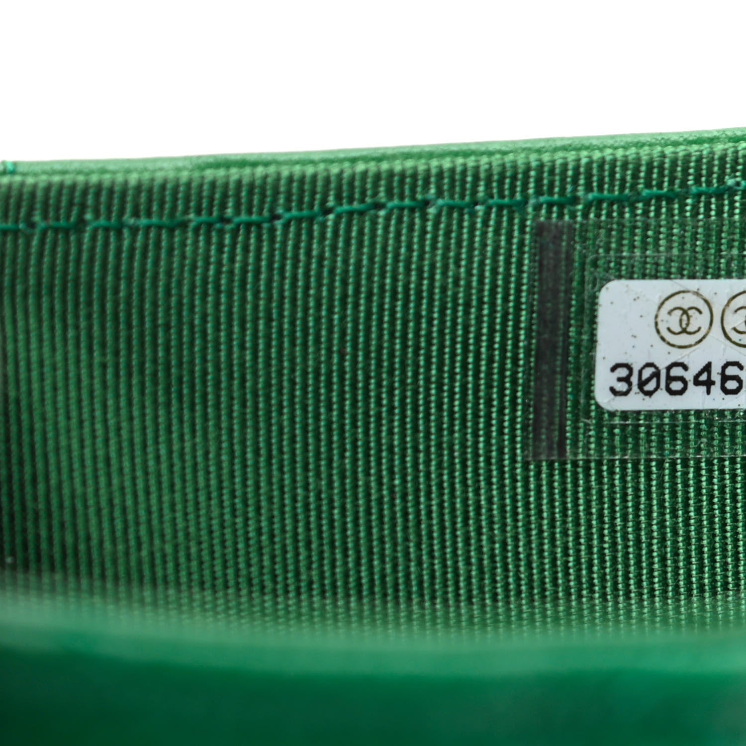 Chanel Caviar Quilted Medium Flap Wallet Green 7 of 8