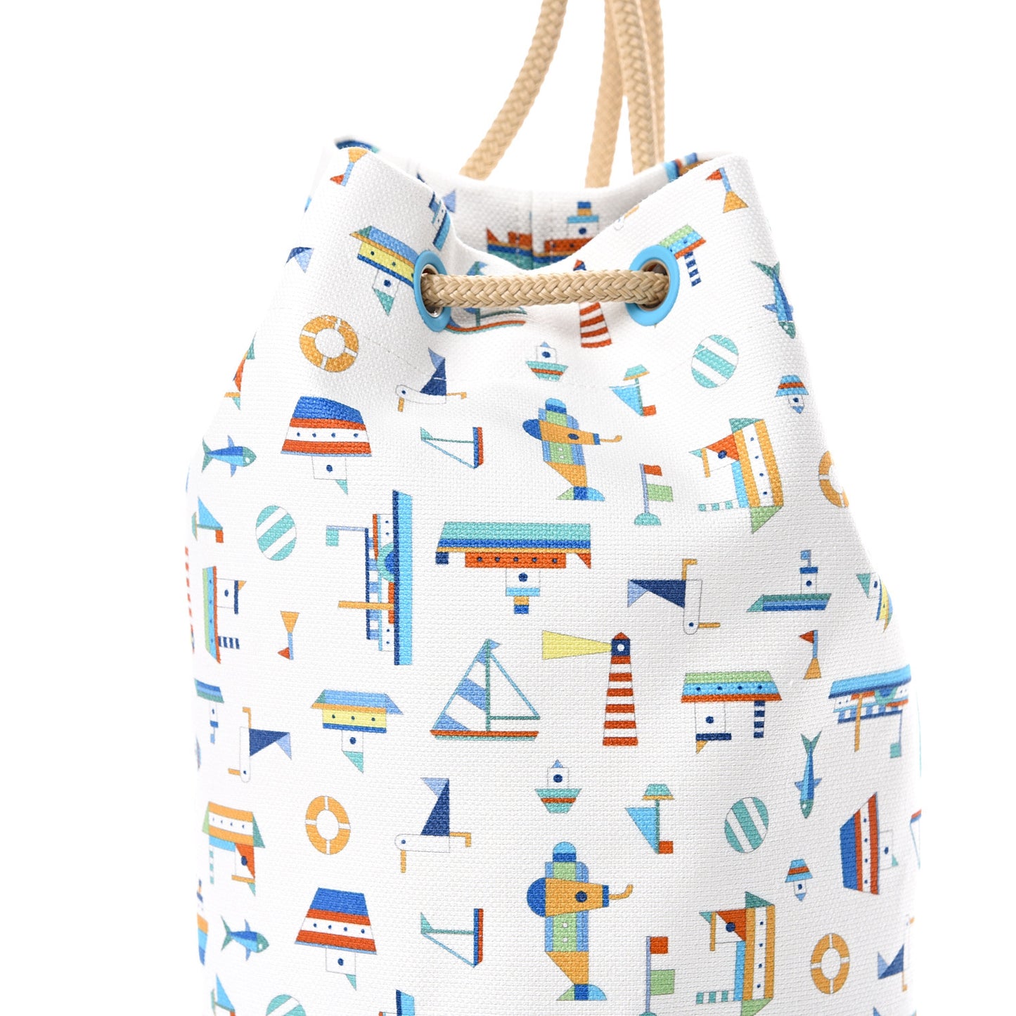Canvas Petit Chalutier Duffle Bag Azur