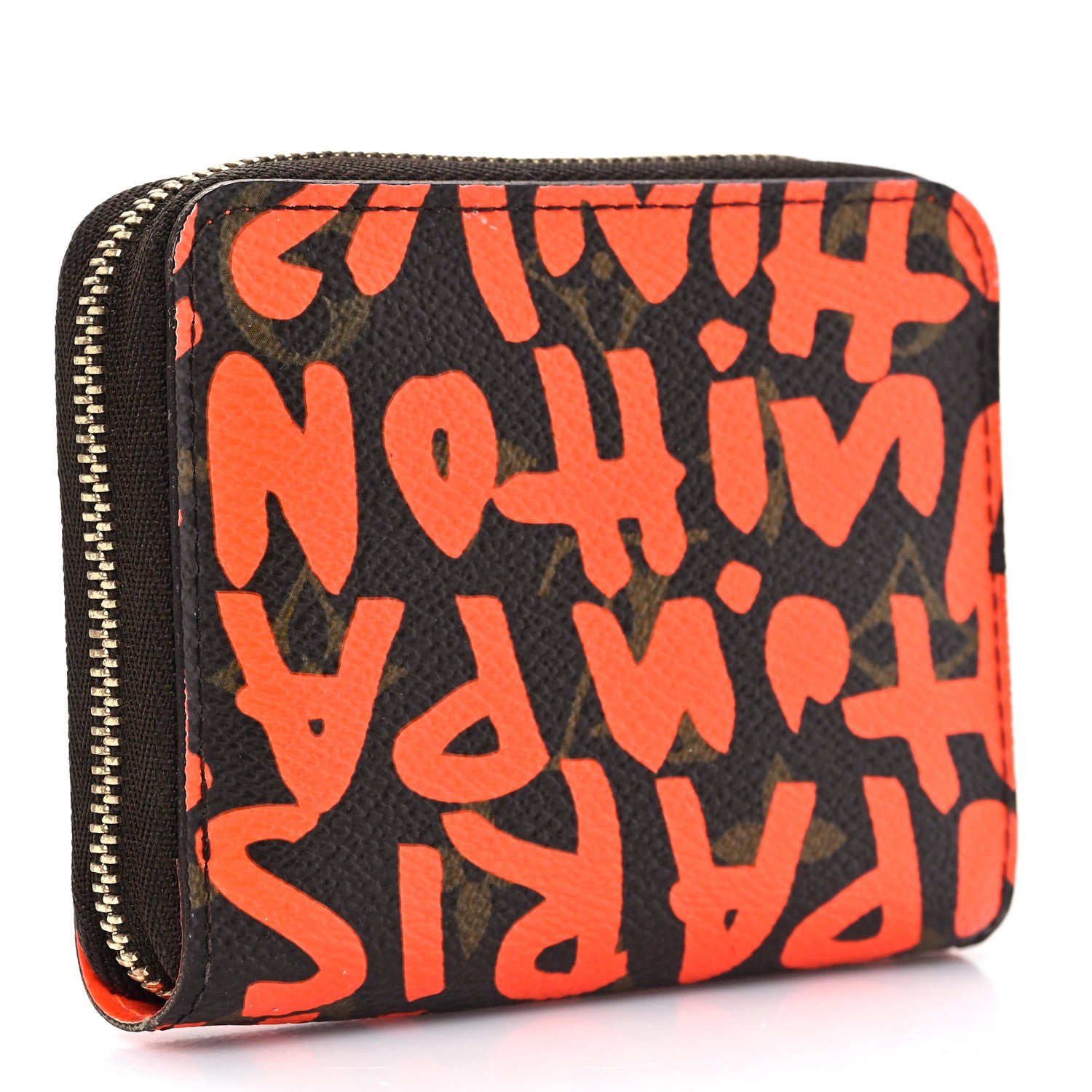 Louis Vuitton Monogram Graffiti Zippy Coin Purse Orange 3 of 6