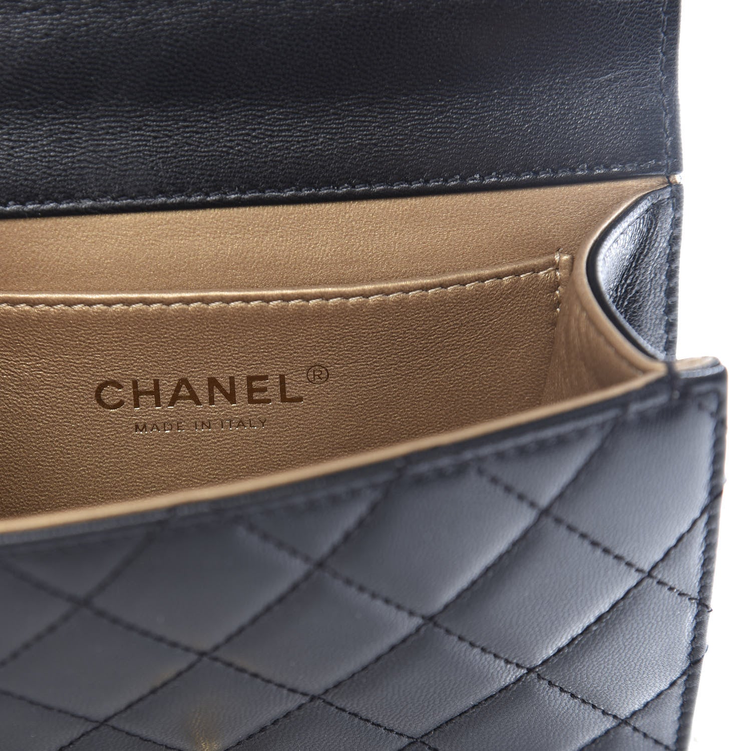 Chanel Lambskin Quilted Chic Pearls Flap Black 7 of 9