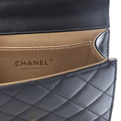 Chanel Lambskin Quilted Chic Pearls Flap Black 7 of 9