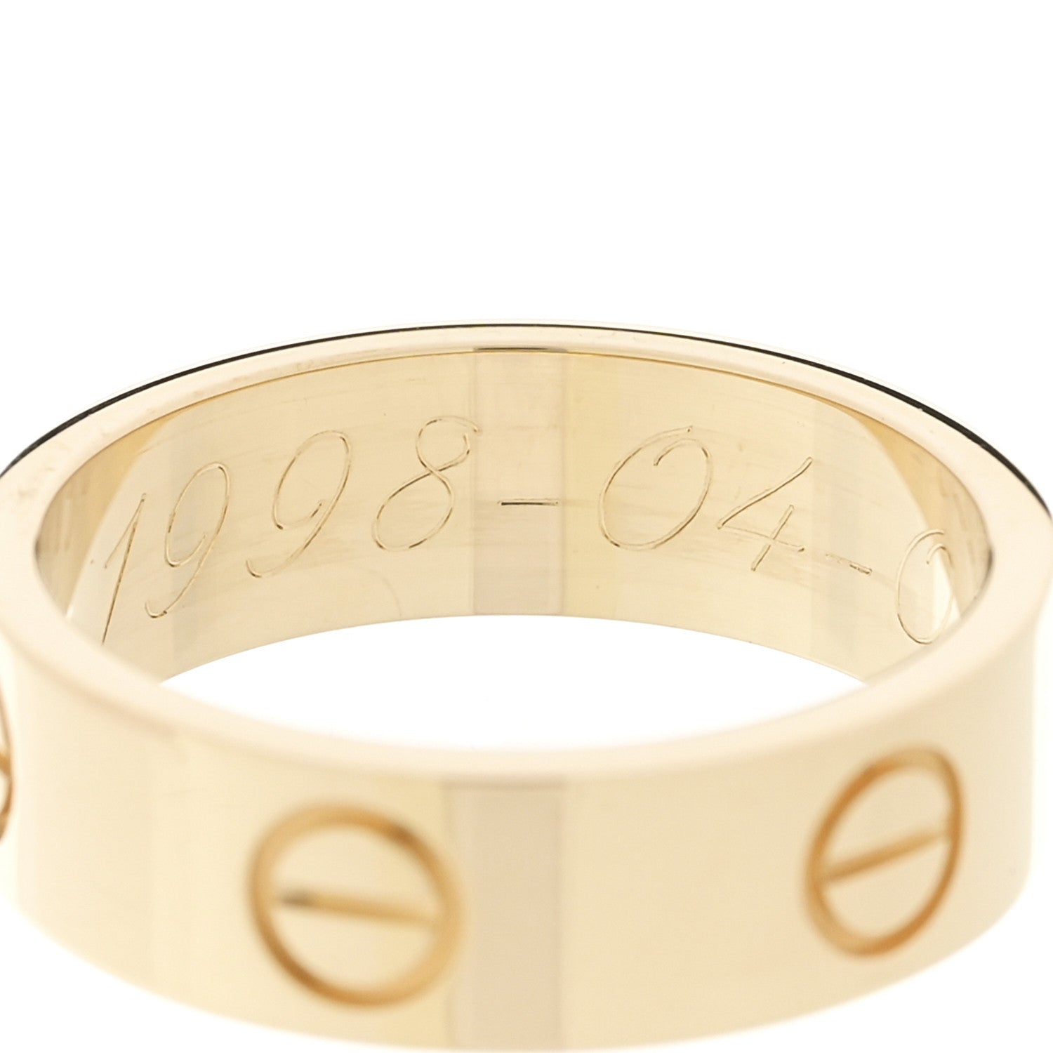 Cartier 18K Yellow Gold 5.5mm LOVE Ring 52 6 1808972 – FASHIONPHILE