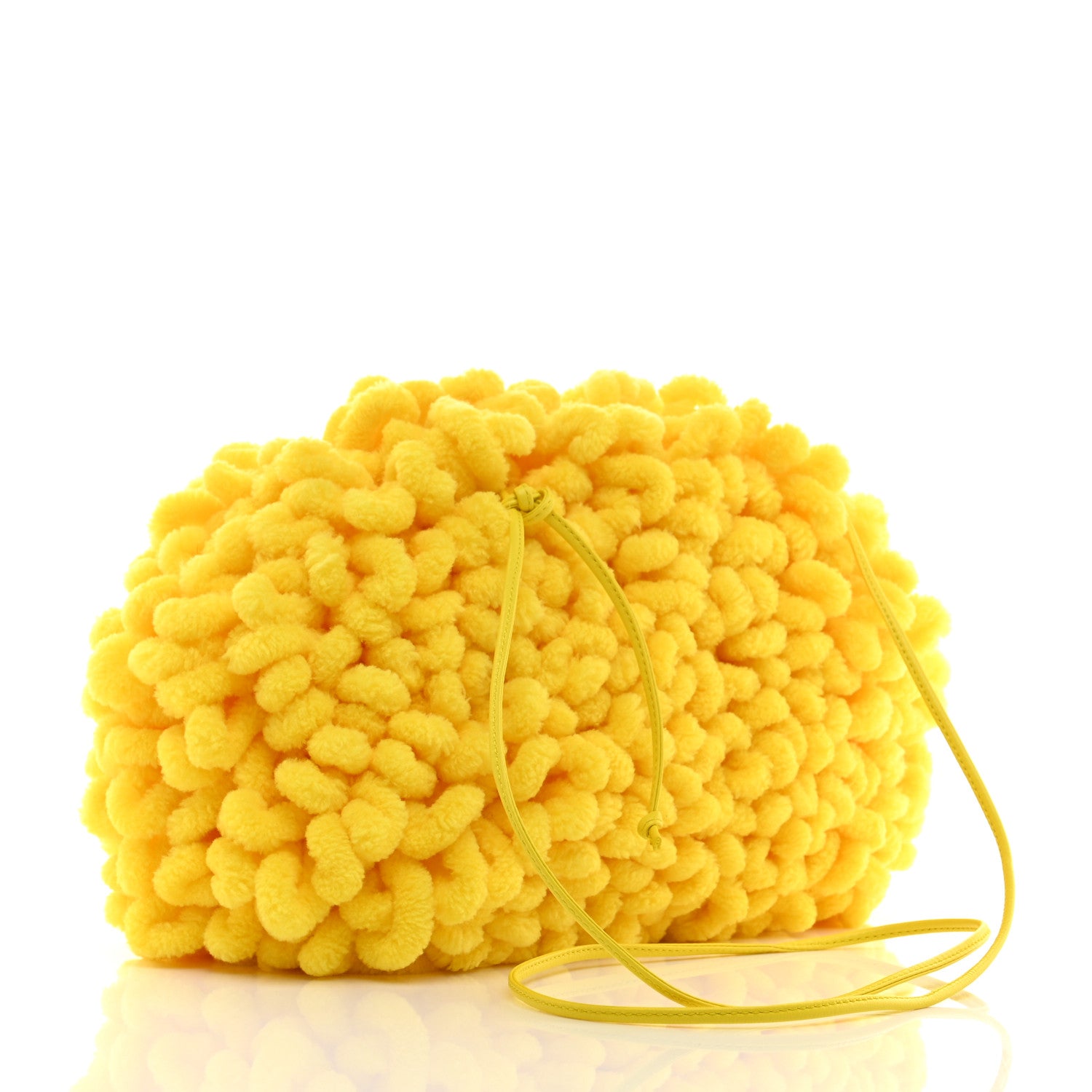 Bottega Veneta Chenille The Mini Pouch Lemon 3 of 10