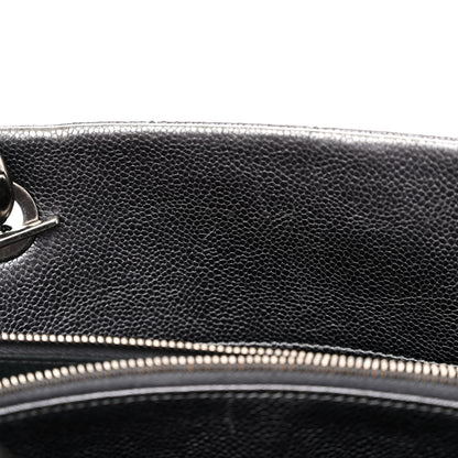Chanel Iridescent Caviar Quilted Chic Shopping Tote Silver 13 of 17