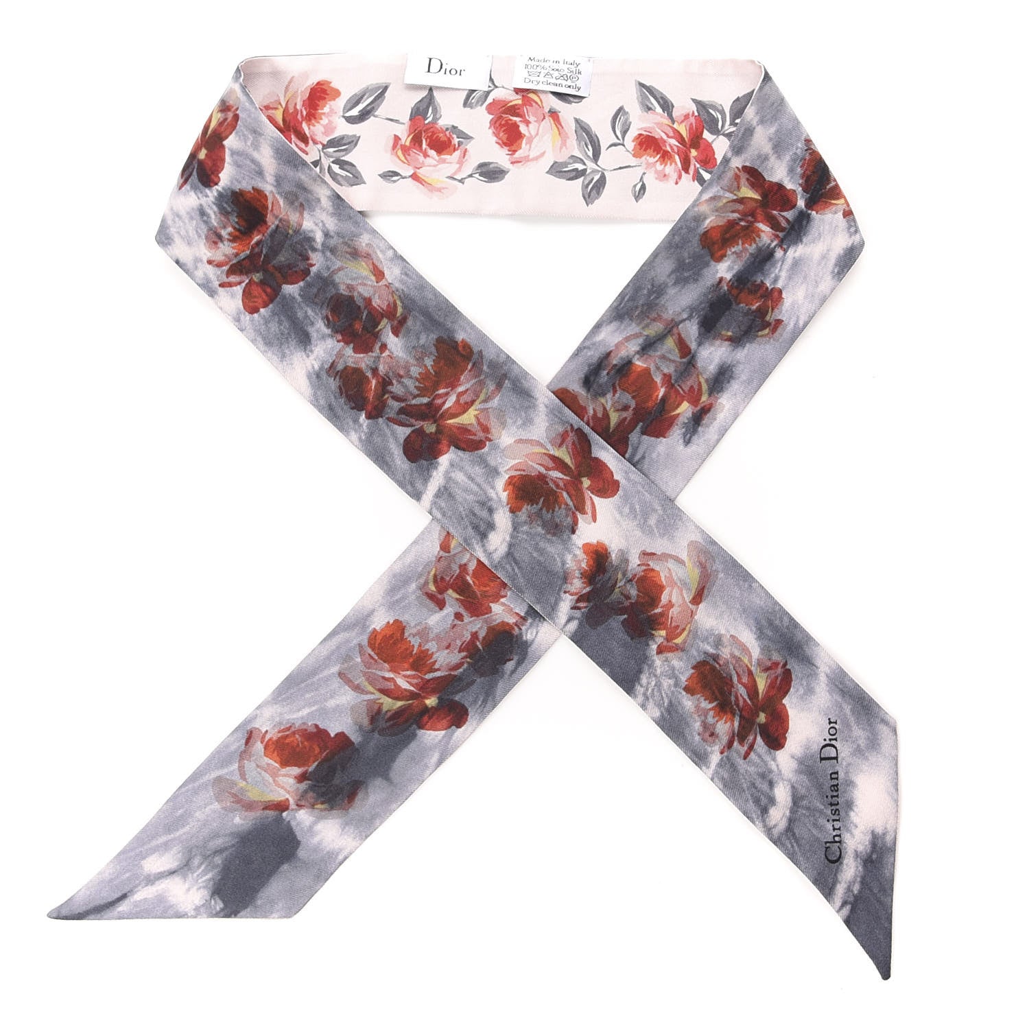 Christian Dior Silk Floral Mitzah Scarf Multicolor 1 of 3