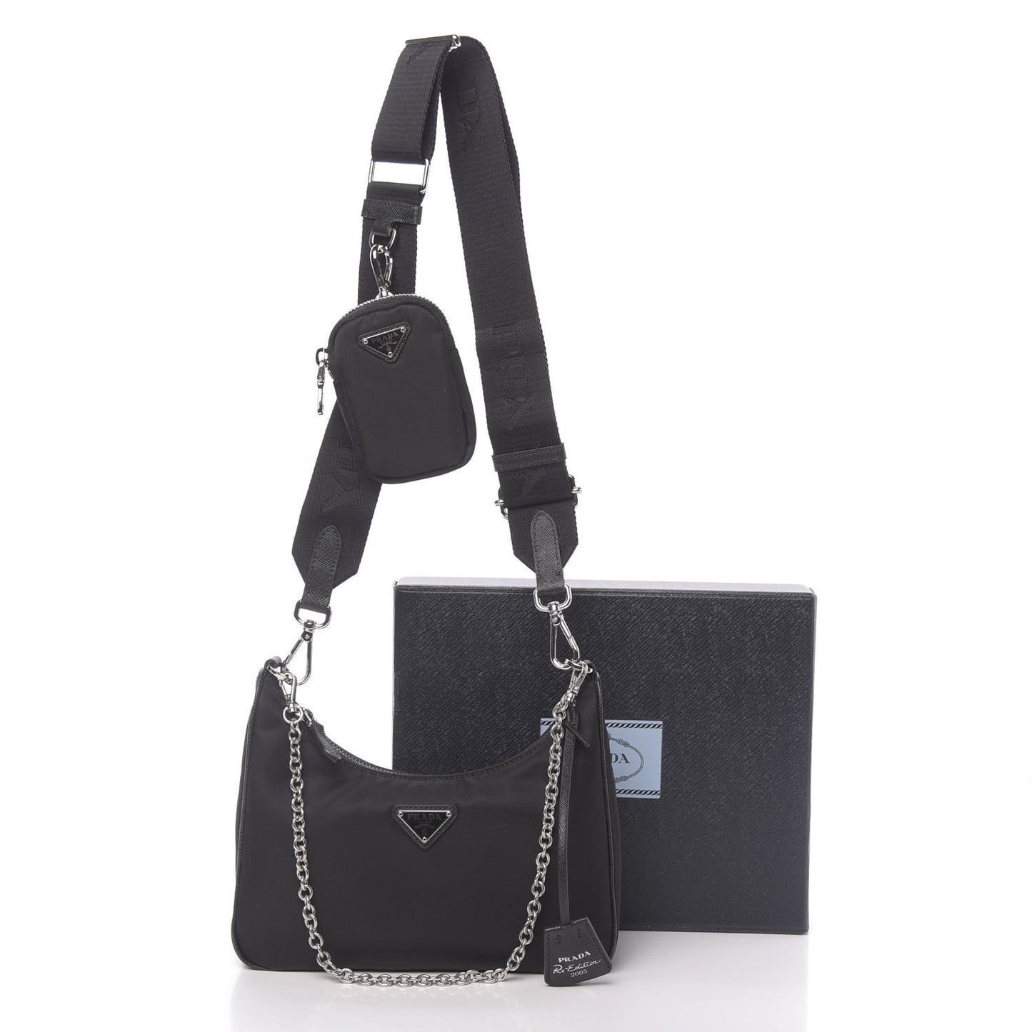 Nylon Re-Edition 2005 Shoulder Bag Black