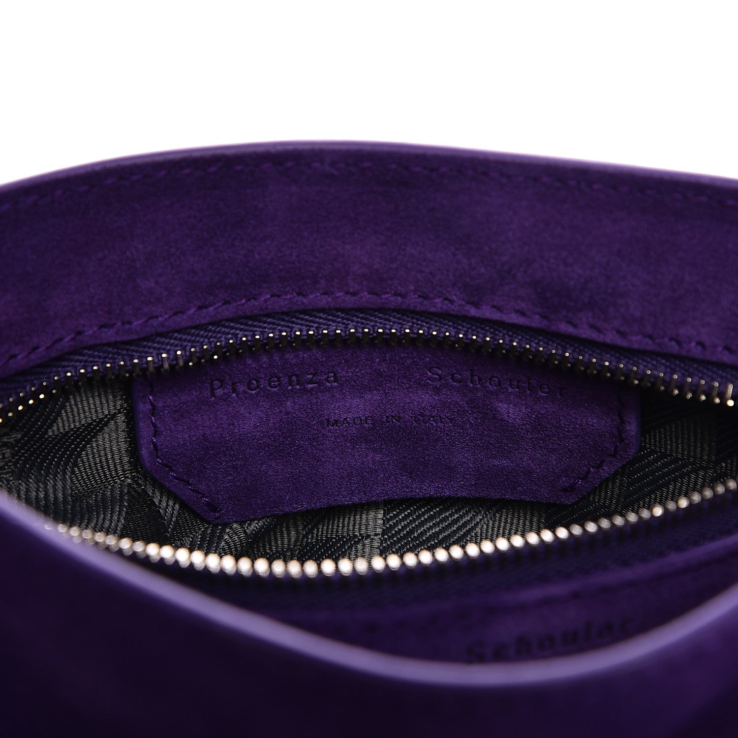 Proenza Schouler Suede PS1 Mini Pouch Messenger Bag Amethyst 7 of 9