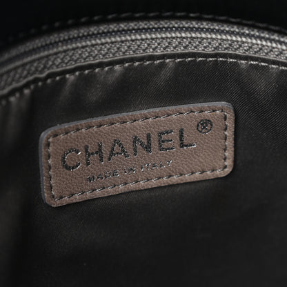 Chanel Patent Calfskin Patchwork Brooklyn Tote Black 6 of 10