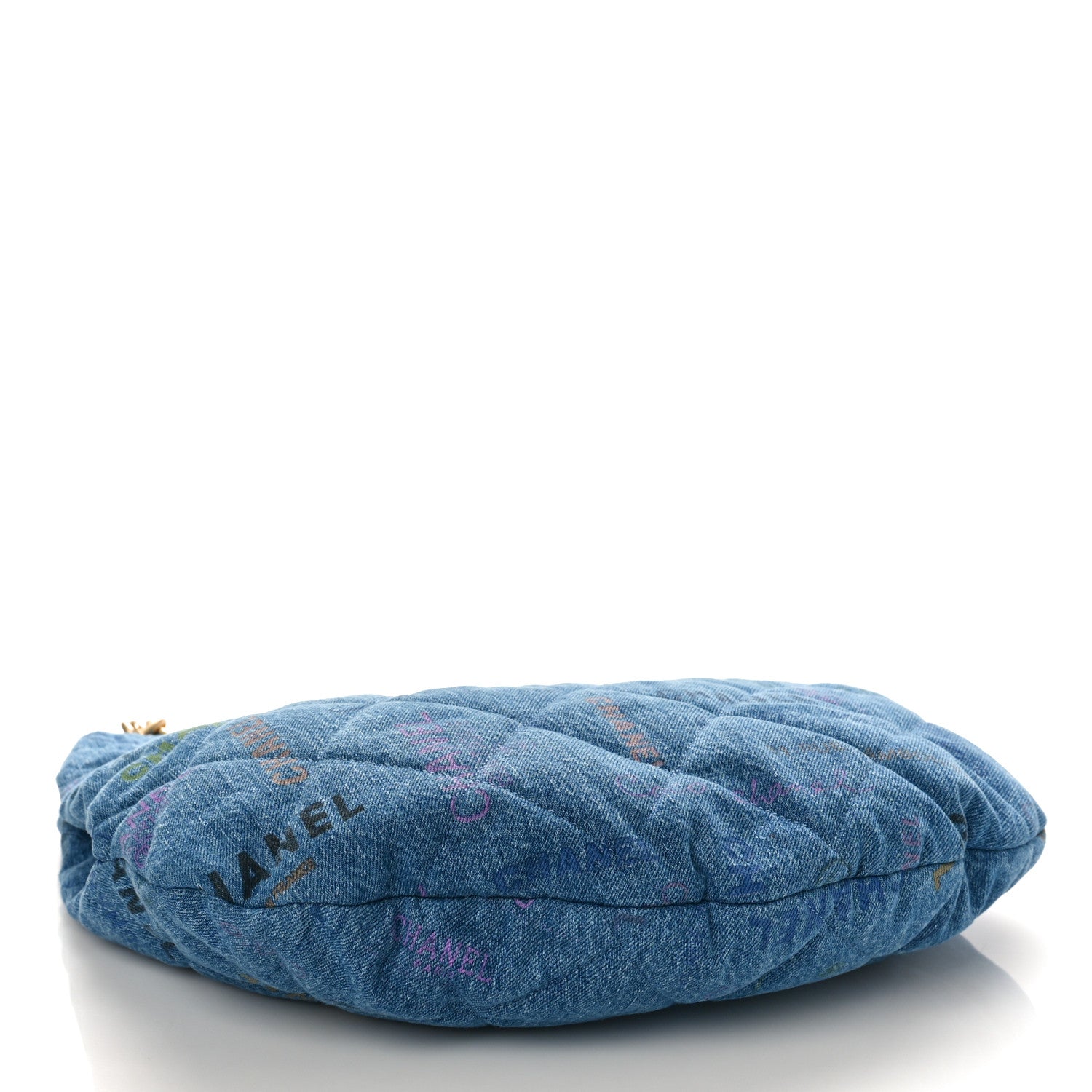 Chanel Denim Quilted Denim Mood Maxi Hobo Blue Multicolor 4 of 8