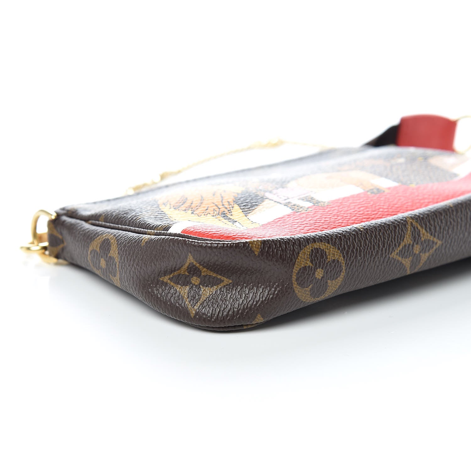 Louis Vuitton Monogram 2018 Christmas Animation Mini Cats Pochette Accessories 8 of 10