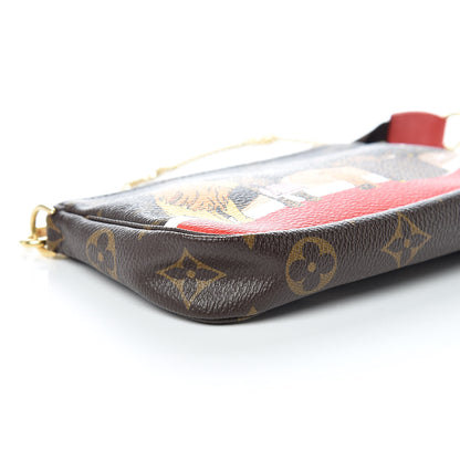 Louis Vuitton Monogram 2018 Christmas Animation Mini Cats Pochette Accessories 8 of 10