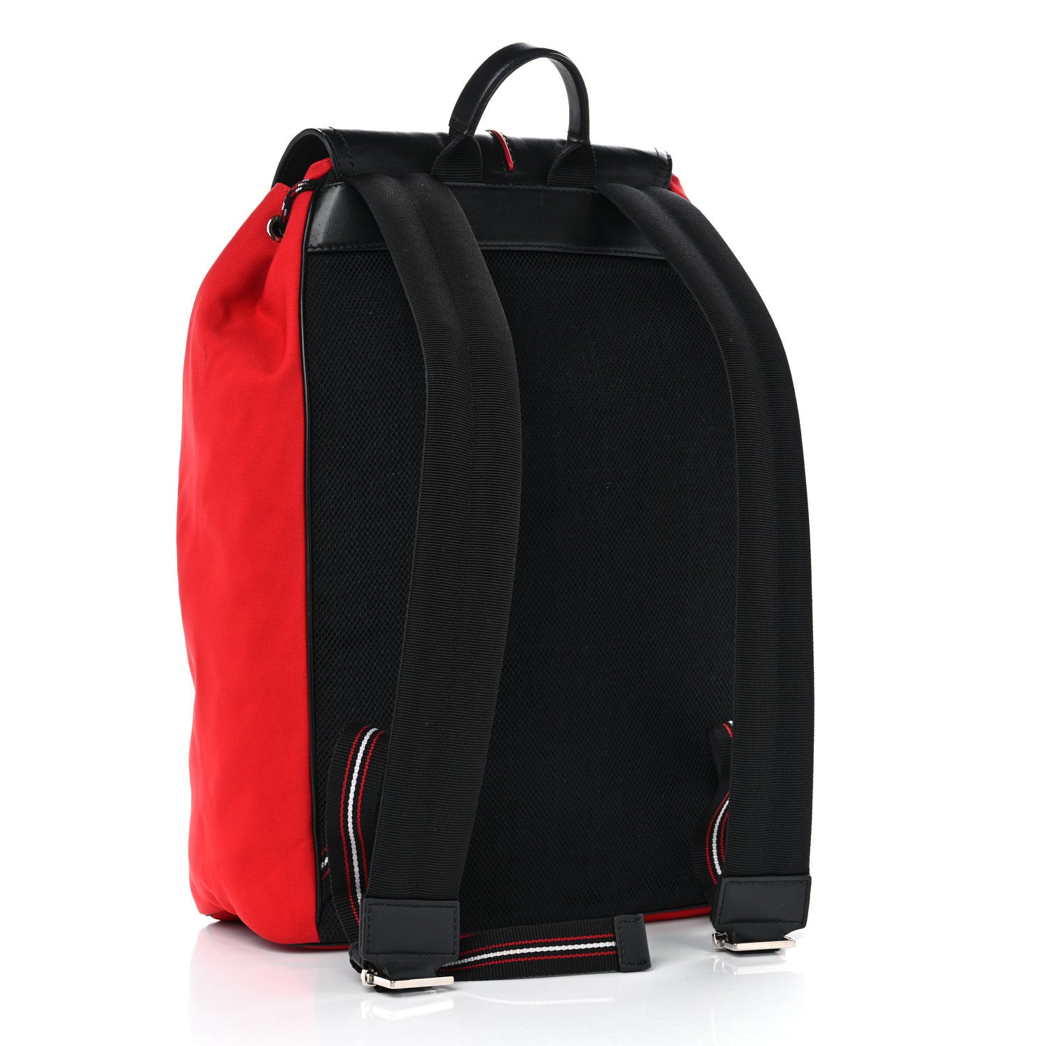 Christian Dior Calfskin Nylon Motion Backpack Red Black 3 of 13