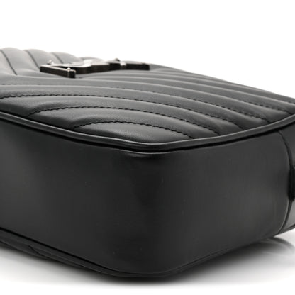 Saint Laurent Calfskin Matelasse Monogram Lou Camera Bag Black 10 of 11