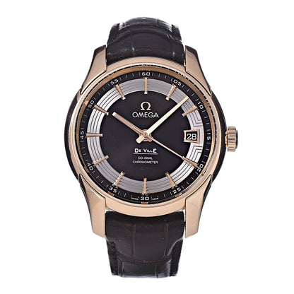 Omega 18K Red Gold Crocodile 41mm De Ville Hour Vision Co-Axial Automatic Watch Brown 431.63.41.21.13.001 1 of 9