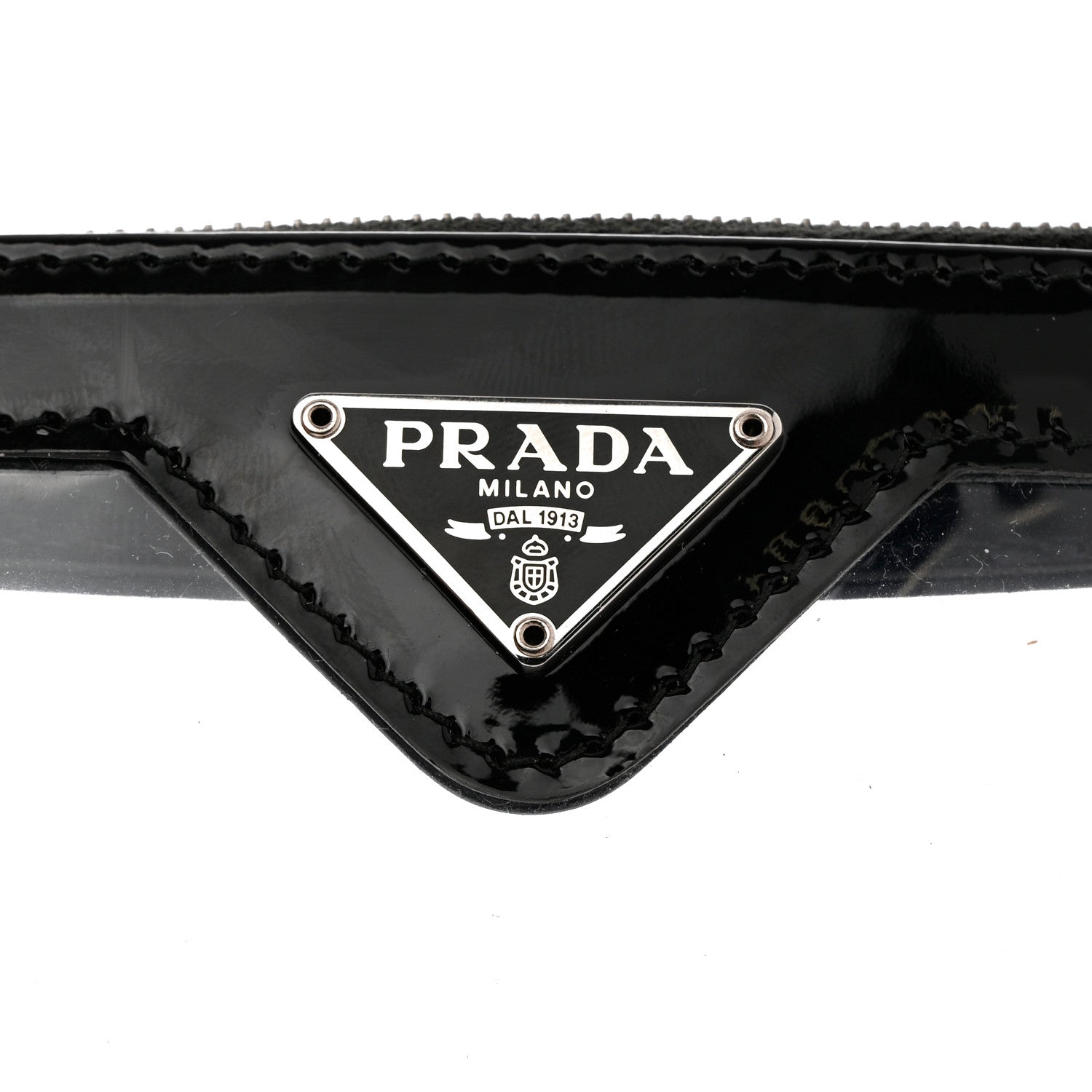Prada Vernice PVC Card Holder Black 7 of 8