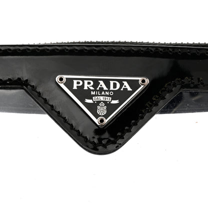 Prada Vernice PVC Card Holder Black 7 of 8