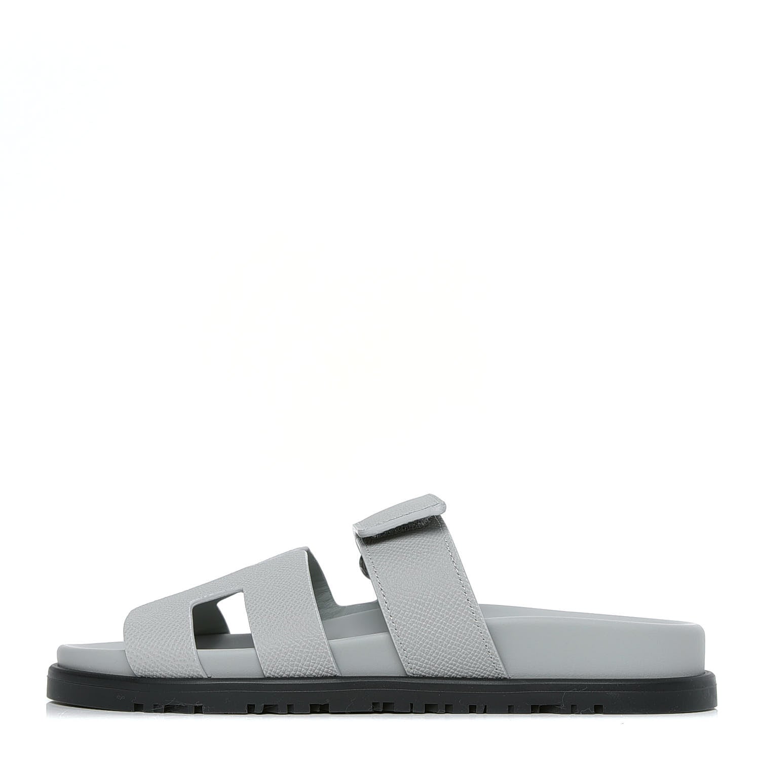 Hermes Epsom Womens Chypre Sandals 36 Bleu Glacier 1 of 4