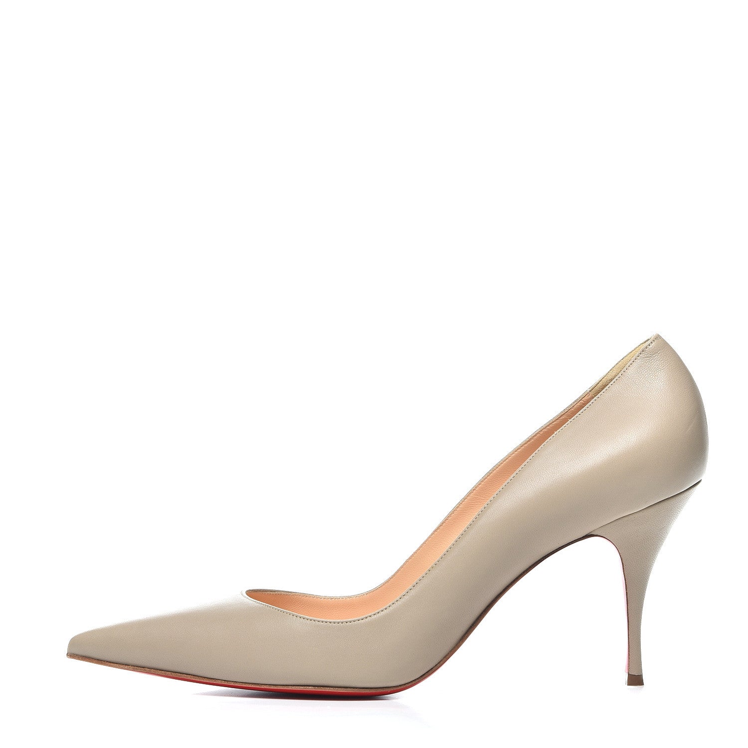 Christian Louboutin Nappa Clare 80 Pumps 41 Taupe 1 of 11