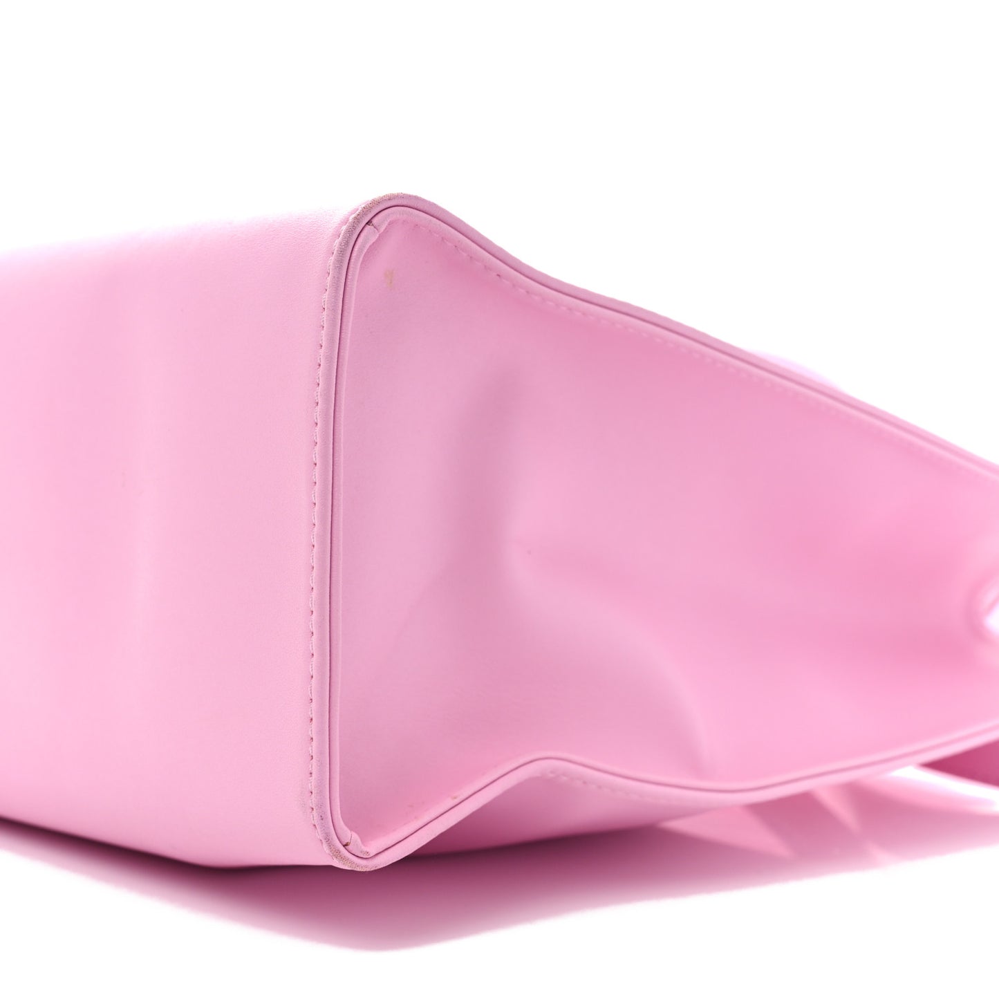 Vegan Leather Medium Shopping Bag Bubblegum