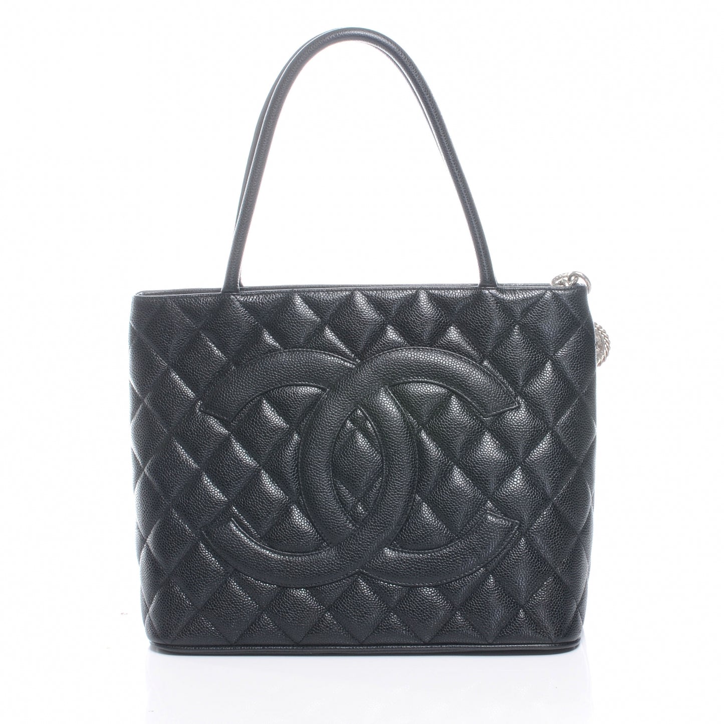 Caviar Medallion Tote Black
