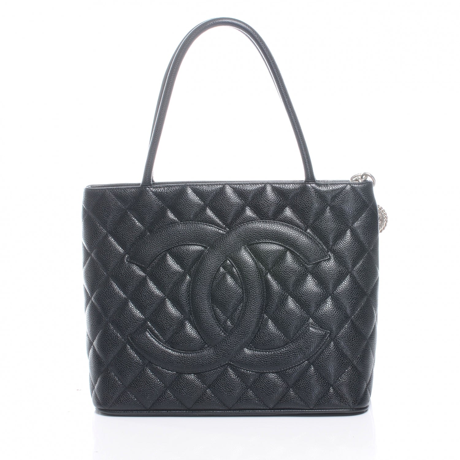 Chanel Caviar Medallion Tote Black 1 of 7