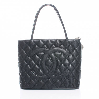 Chanel Caviar Medallion Tote Black 1 of 7