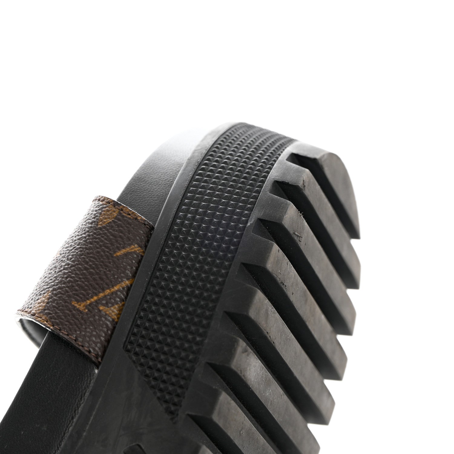 Louis Vuitton Calfskin Monogram Laureate Platform Sandals 38 Black 10 of 12