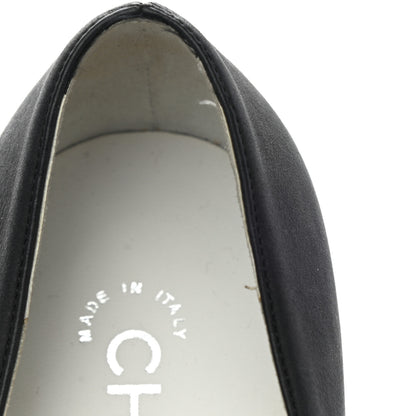 Chanel Nubuck Cap Toe Ballerina Flats 35 Black 9 of 10