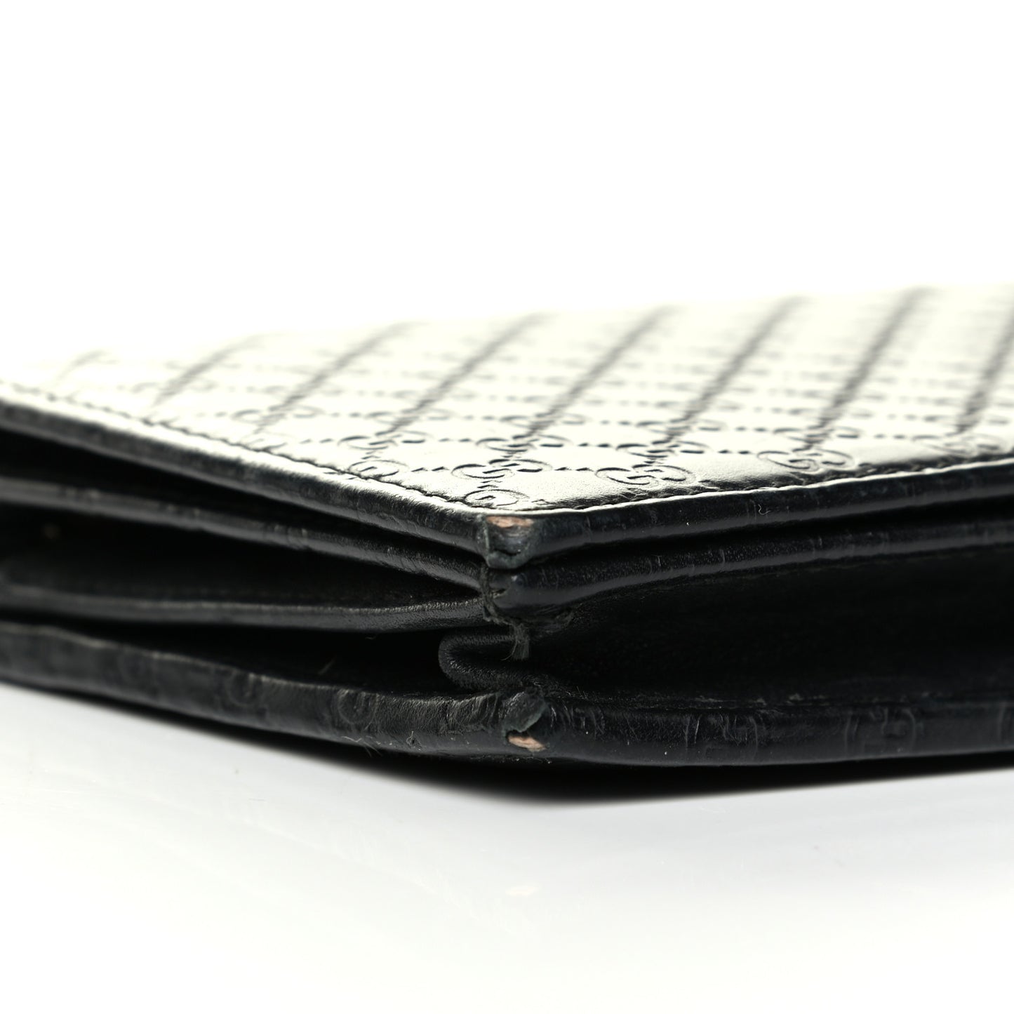 Microguccissima Crossbody Wallet Black