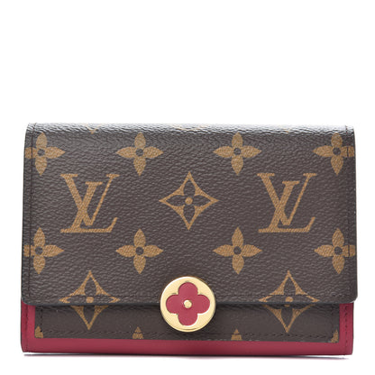 Louis Vuitton Monogram Flore Compact Wallet Fuchsia 1 of 7