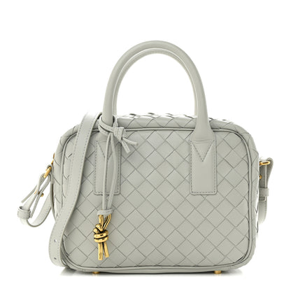 Bottega Veneta Lambskin Intrecciato Small Getaway Agate Grey 1 of 11
