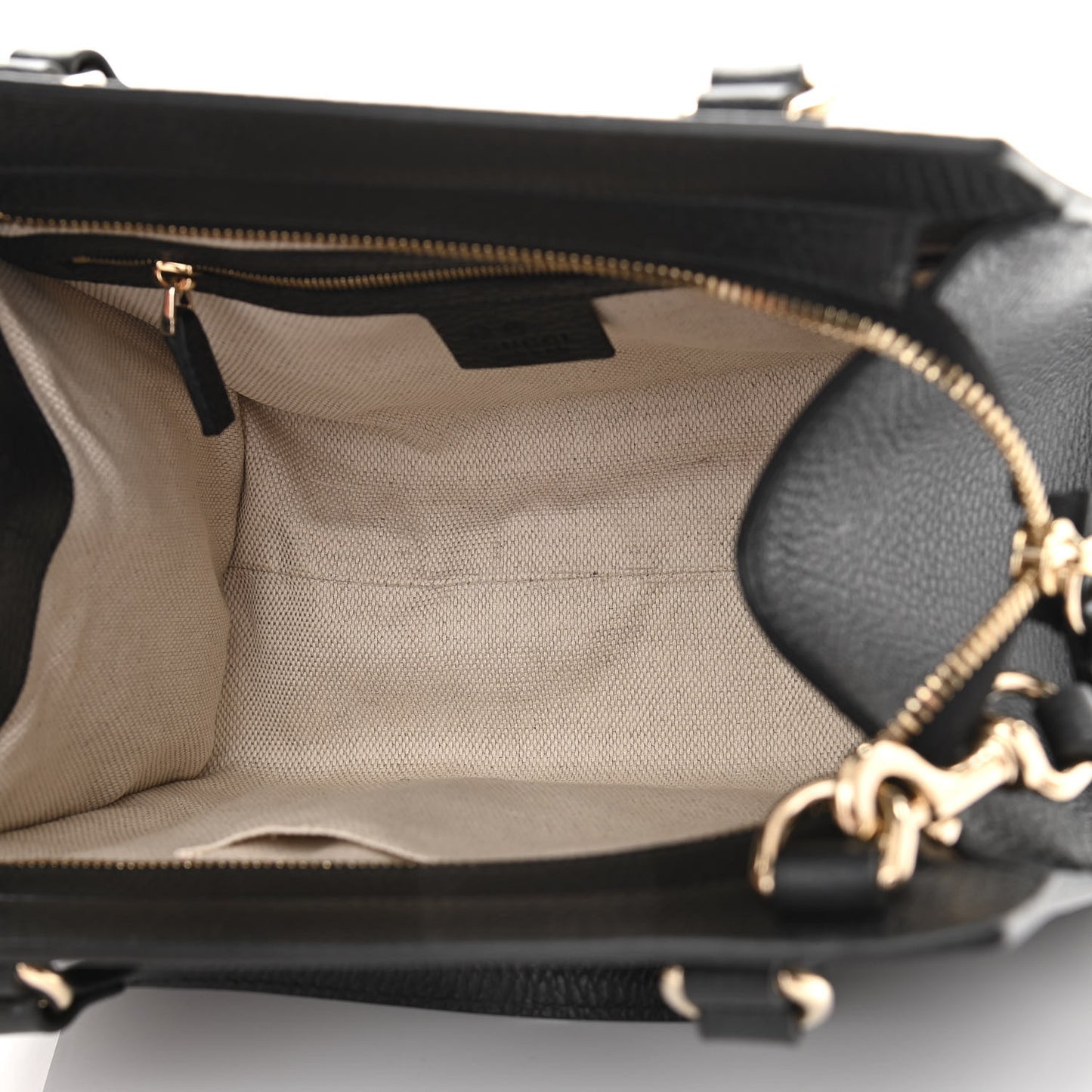 Dollar Calfskin Medium Soho Top Handle Satchel Black