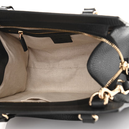 Gucci Dollar Calfskin Medium Soho Top Handle Satchel Black 5 of 12