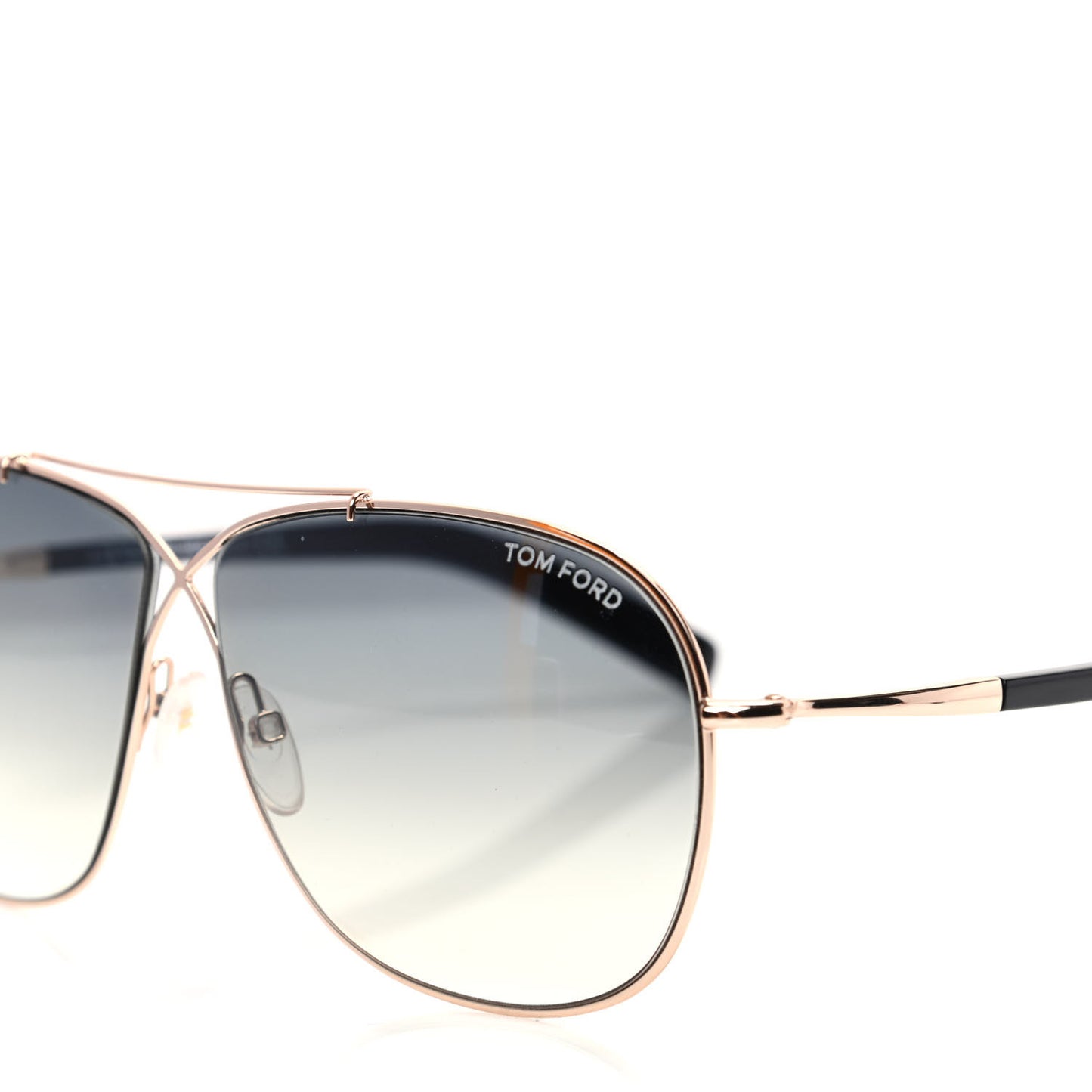 Aviator April TF393 Sunglasses Black