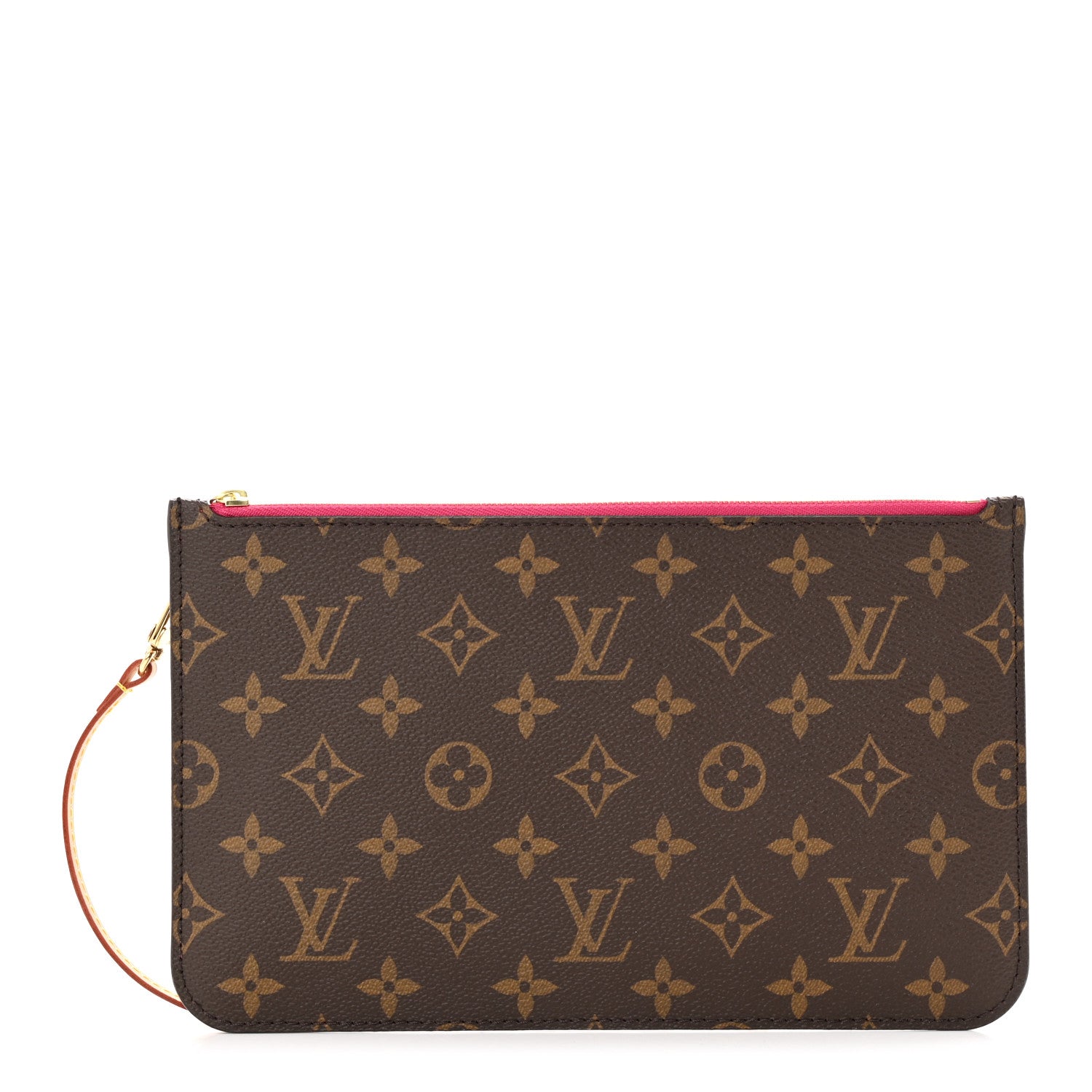 Louis Vuitton Monogram Neverfull MM GM Pochette Fuchsia 1 of 8