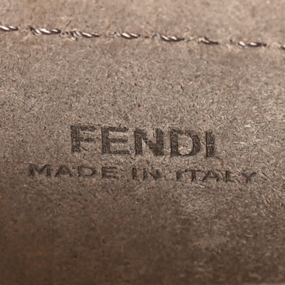 Fendi Recycled Fabric Jacquard Vitello King FF 1974 Baguette Soft Trunk Phone Pouch Tobacco Moro Sand 6 of 10