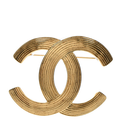 Chanel CC Large Brooch Gold 1 of 5