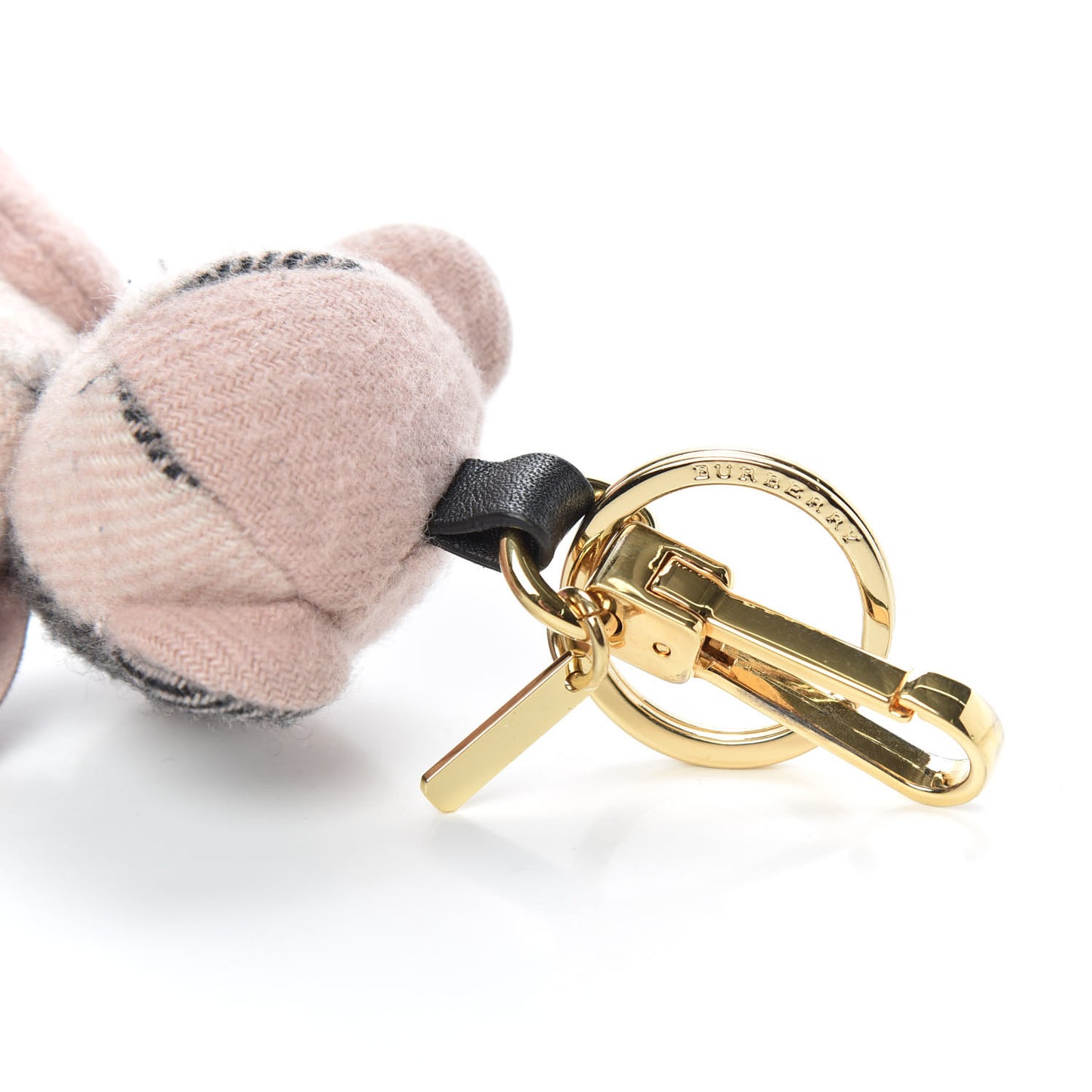 Cashmere House Check Thomas Bear Bag Charm Ash Rose
