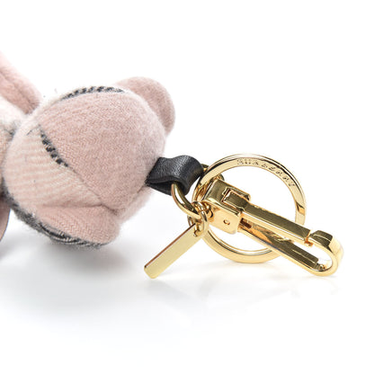 Burberry Cashmere House Check Thomas Bear Bag Charm Ash Rose 3 of 6