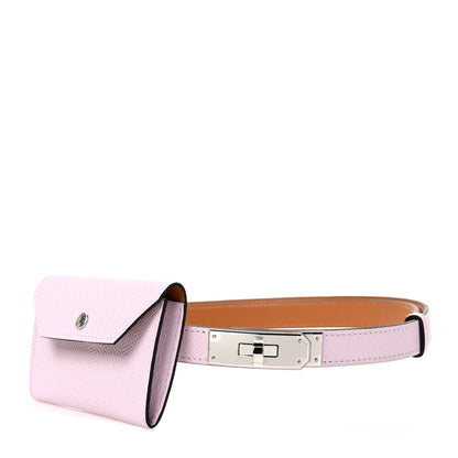 Hermes Epsom Kelly Pocket Belt Mauve Pale 1 of 4