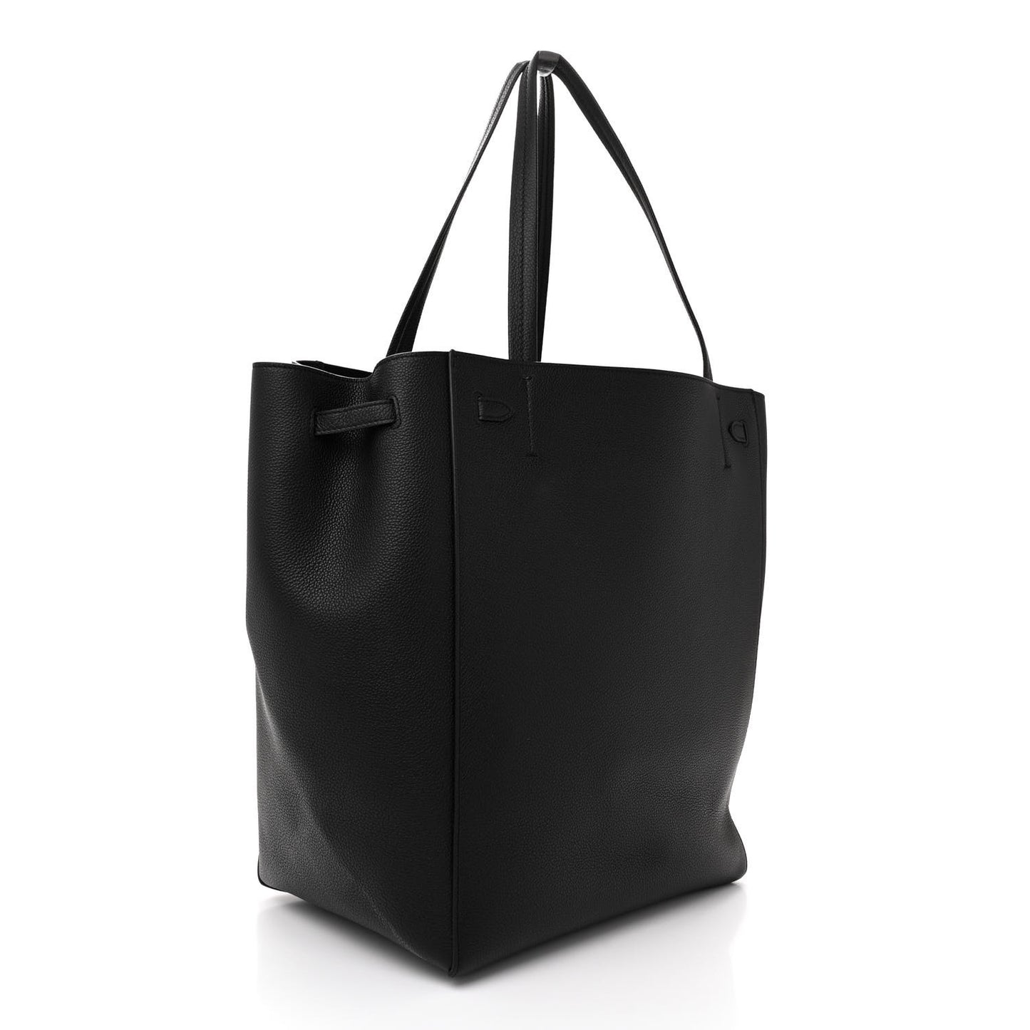 Soft Grained Calfskin Small Belt Cabas Phantom Black