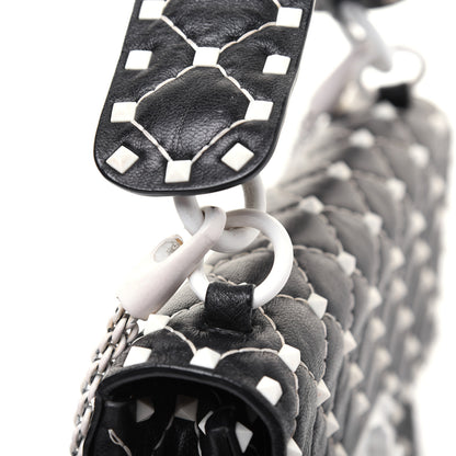 Valentino Garavani Lambskin Medium Free Rockstud Spike Shoulder Bag Black 19 of 23
