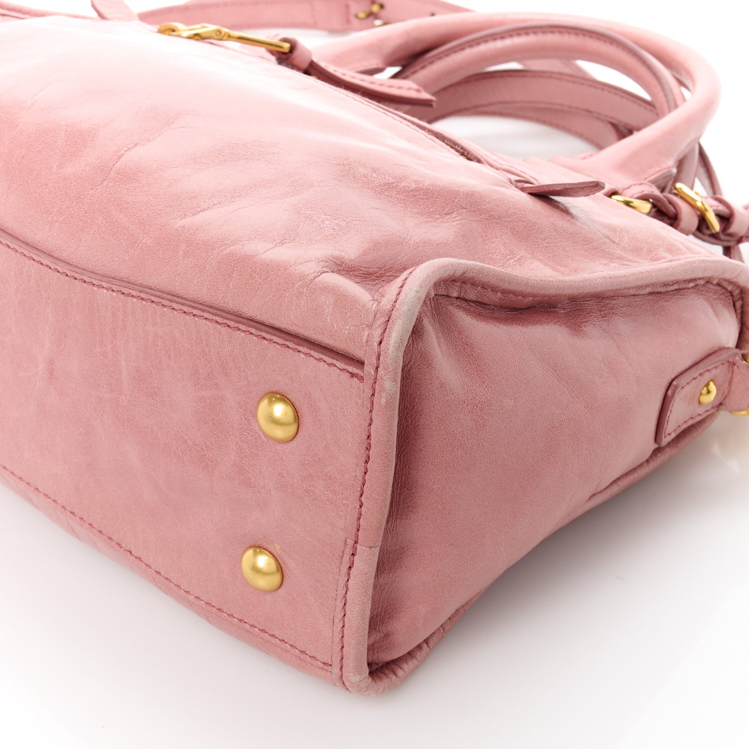 Miu Miu Vitello Shine Zip Tote Loto 10 of 10