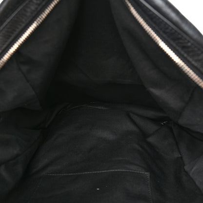 Gucci Fluffy Calfskin Mesh Nylon Medium Morpheus Double Buckle Backpack Black 5 of 9