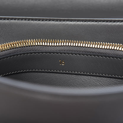 Celine Satinated Calfskin Medium 16 Top Handle Bag Grey 6 of 11
