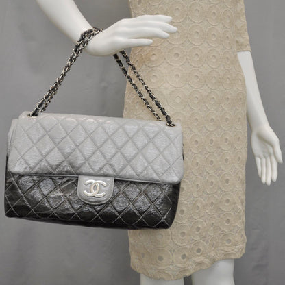 Chanel Vinyl Quilted Melrose Degrade Jumbo Flap 2 of 9